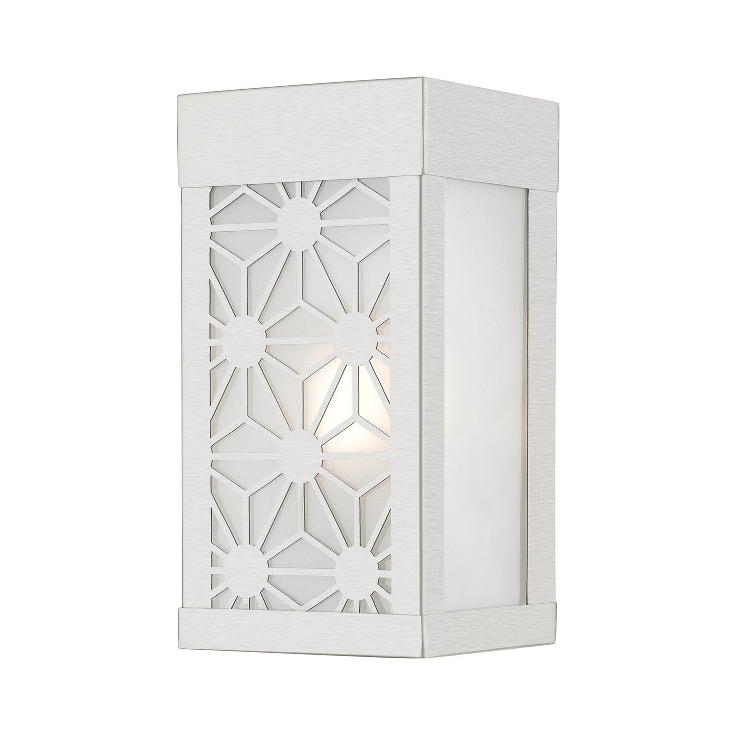 1 Light Brushed Nickel Outdoor Ada Small Sconce by Livex Lighting