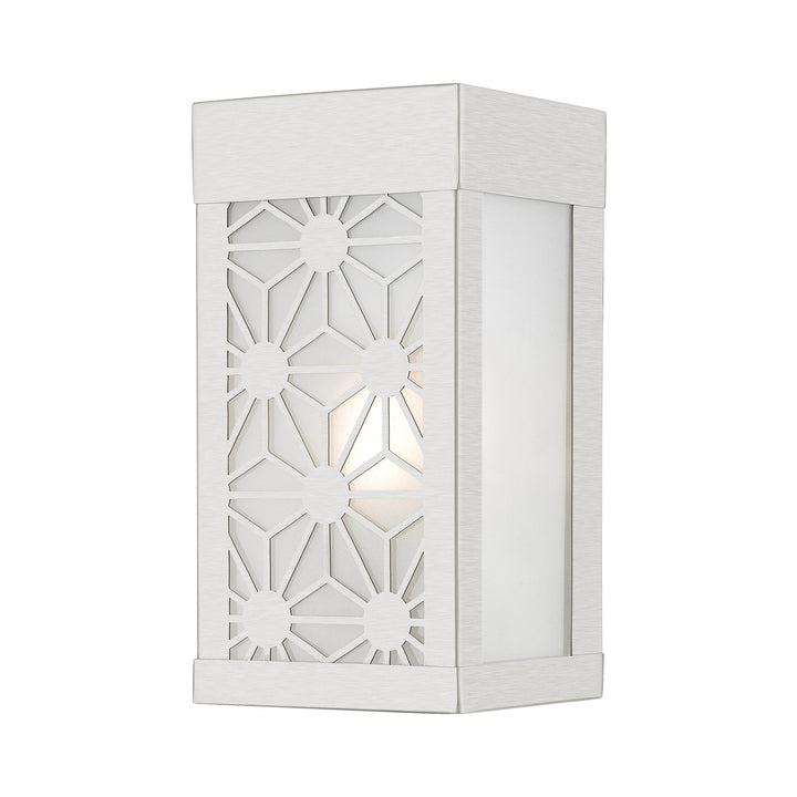 1 Light Brushed Nickel Outdoor Ada Small Sconce by Livex Lighting