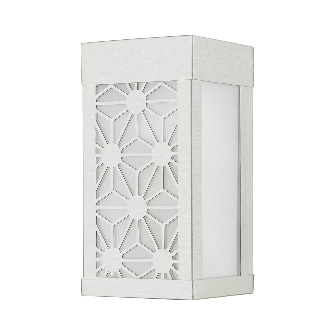1 Light Brushed Nickel Outdoor Ada Small Sconce