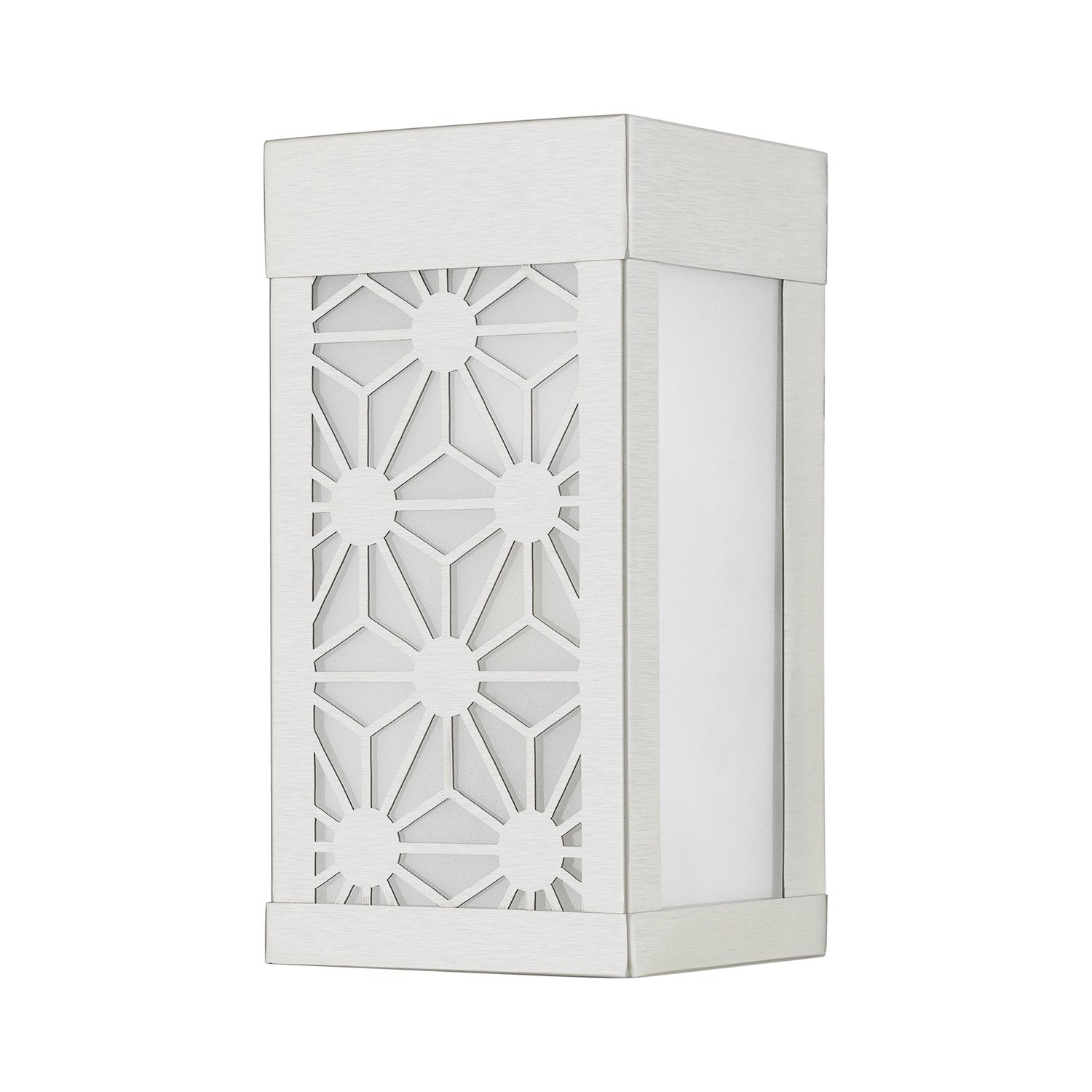 1 Light Brushed Nickel Outdoor Ada Small Sconce