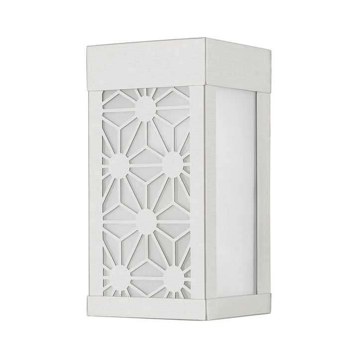 1 Light Brushed Nickel Outdoor Ada Small Sconce