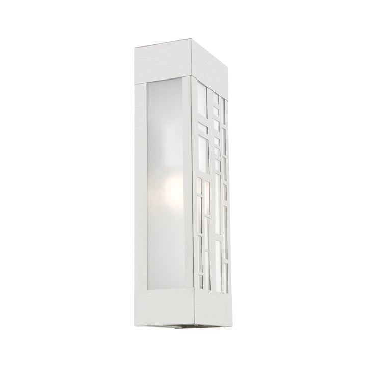 2 Light Brushed Nickel Outdoor Ada Sconce