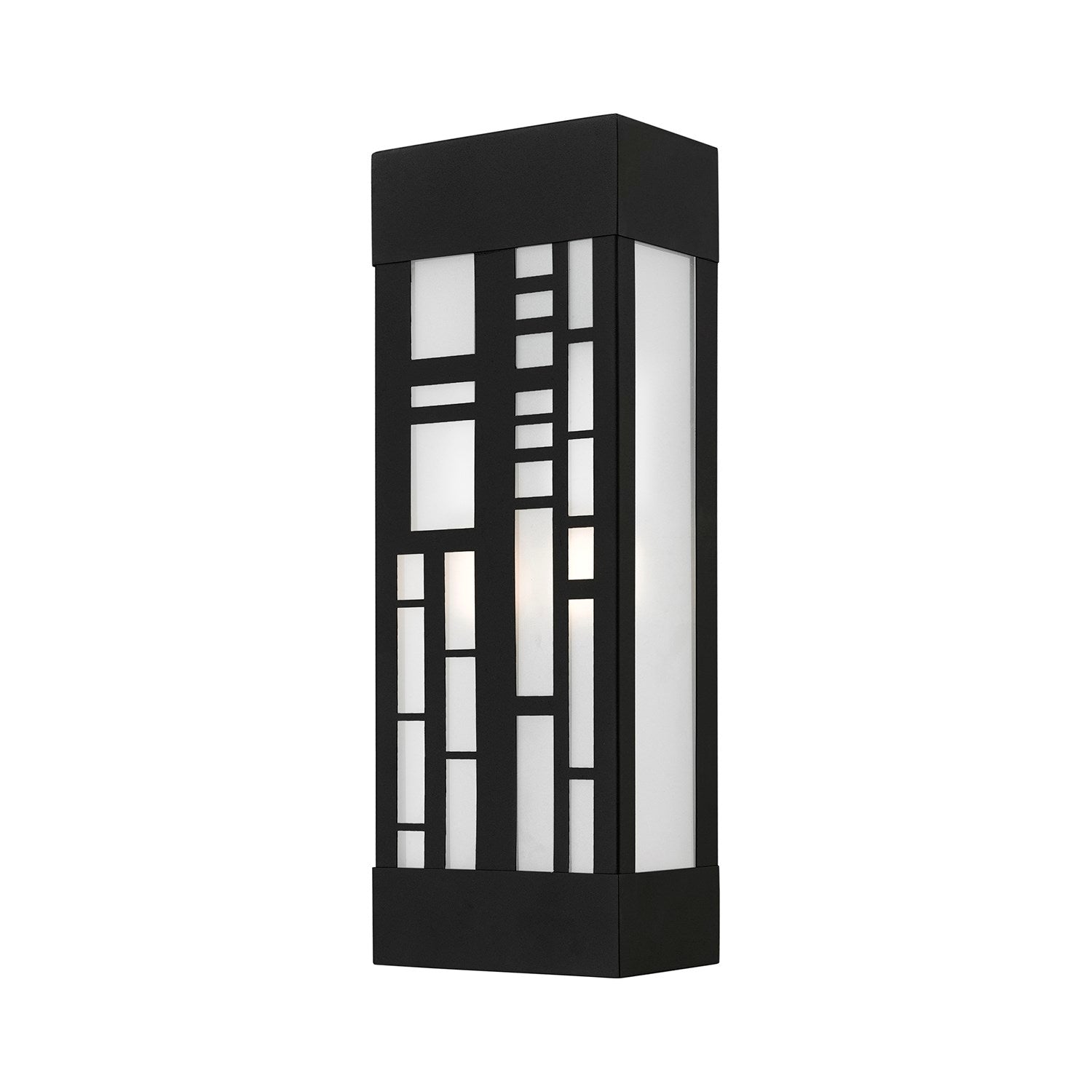 2 Light Textured Black Outdoor Ada Sconce by Livex Lighting