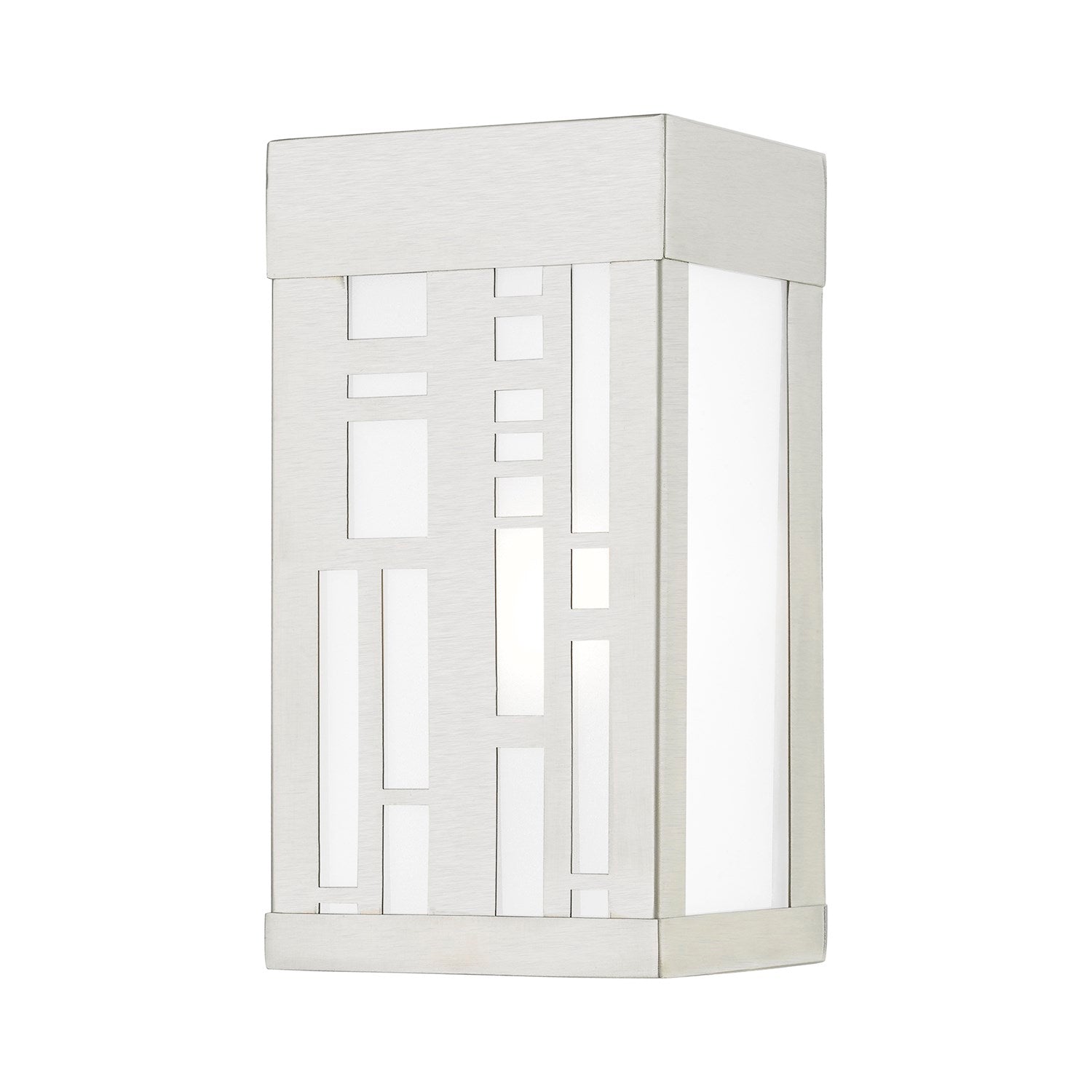 1 Light Brushed Nickel Outdoor Ada Small Sconce by Livex Lighting