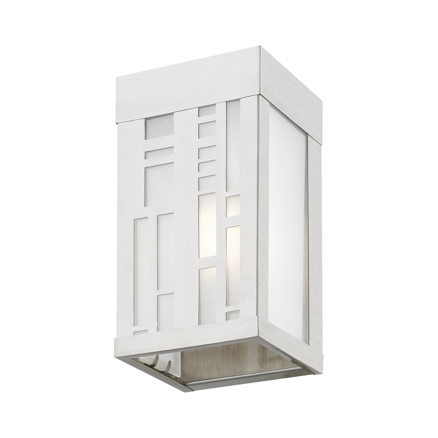 1 Light Brushed Nickel Outdoor Ada Small Sconce