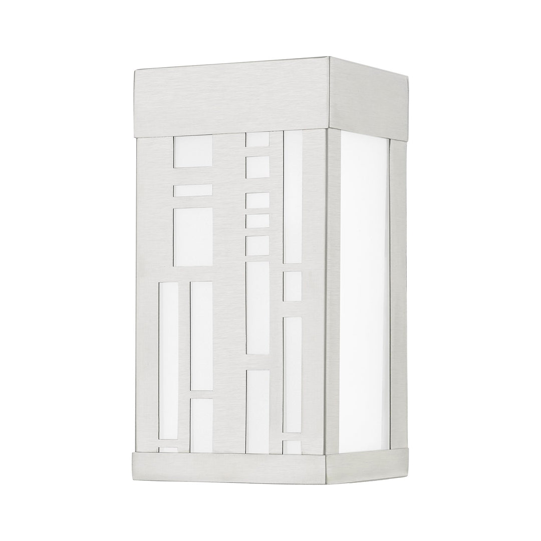 1 Light Brushed Nickel Outdoor Ada Small Sconce