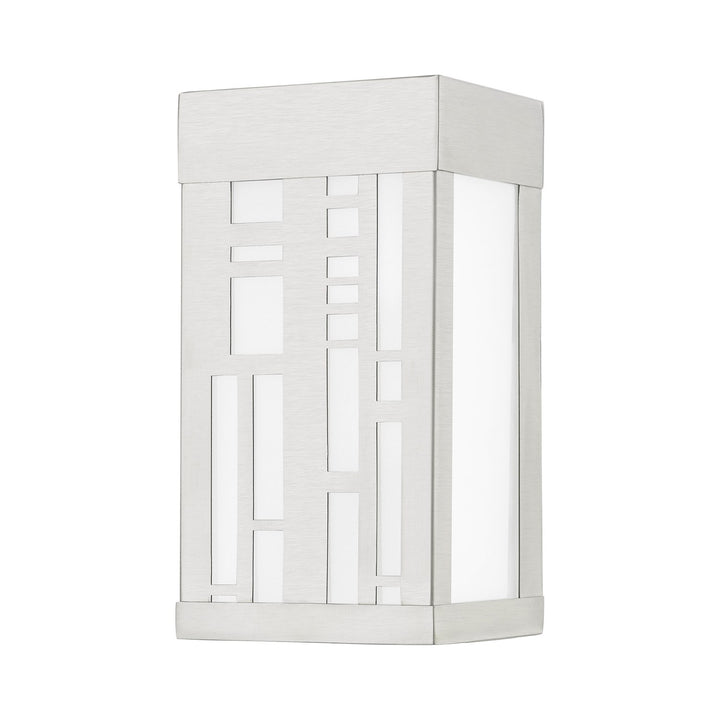1 Light Brushed Nickel Outdoor Ada Small Sconce