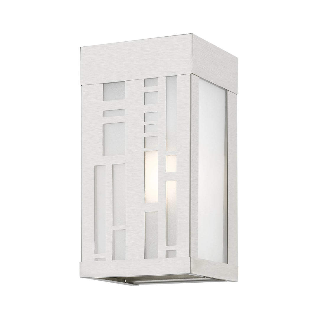 1 Light Brushed Nickel Outdoor Ada Small Sconce