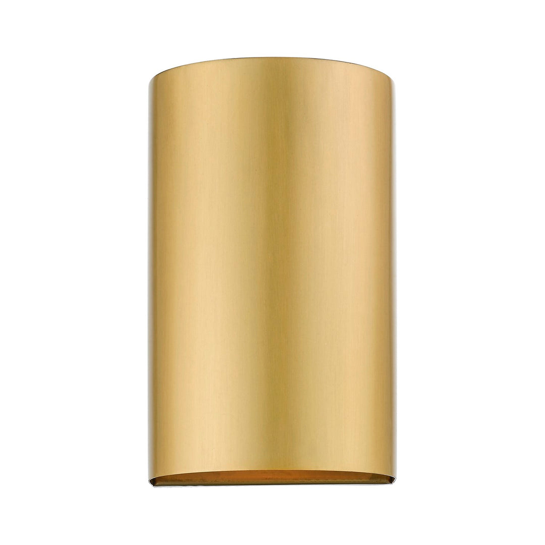 1 Light Satin Gold Outdoor / Indoor Ada Small Sconce by Livex Lighting