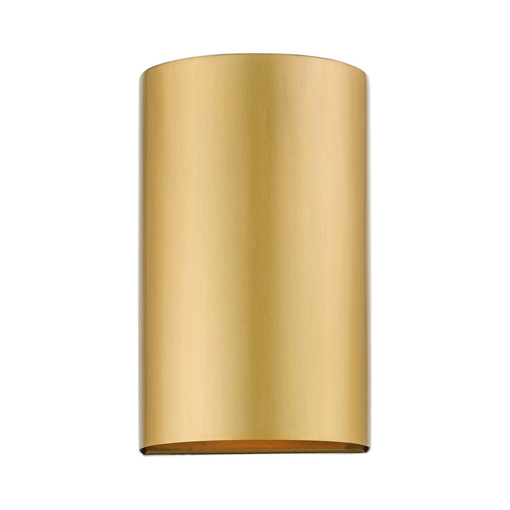 1 Light Satin Gold Outdoor / Indoor Ada Small Sconce by Livex Lighting