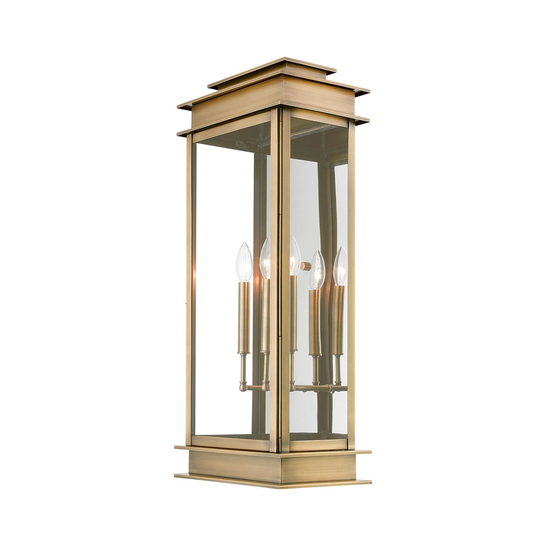 3 Light Antique Brass Outdoor Extra Large Wall Lantern