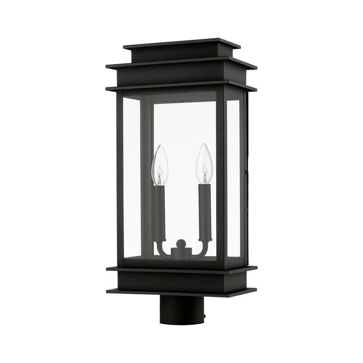 2 Light Black With Polished Chrome Stainless Steel Reflector