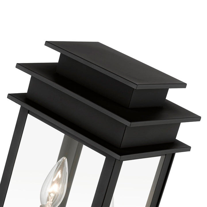 2 Light Black With Polished Chrome Stainless Steel Reflector