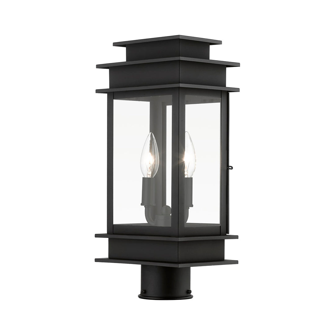 2 Light Black With Polished Chrome Stainless Steel Reflector