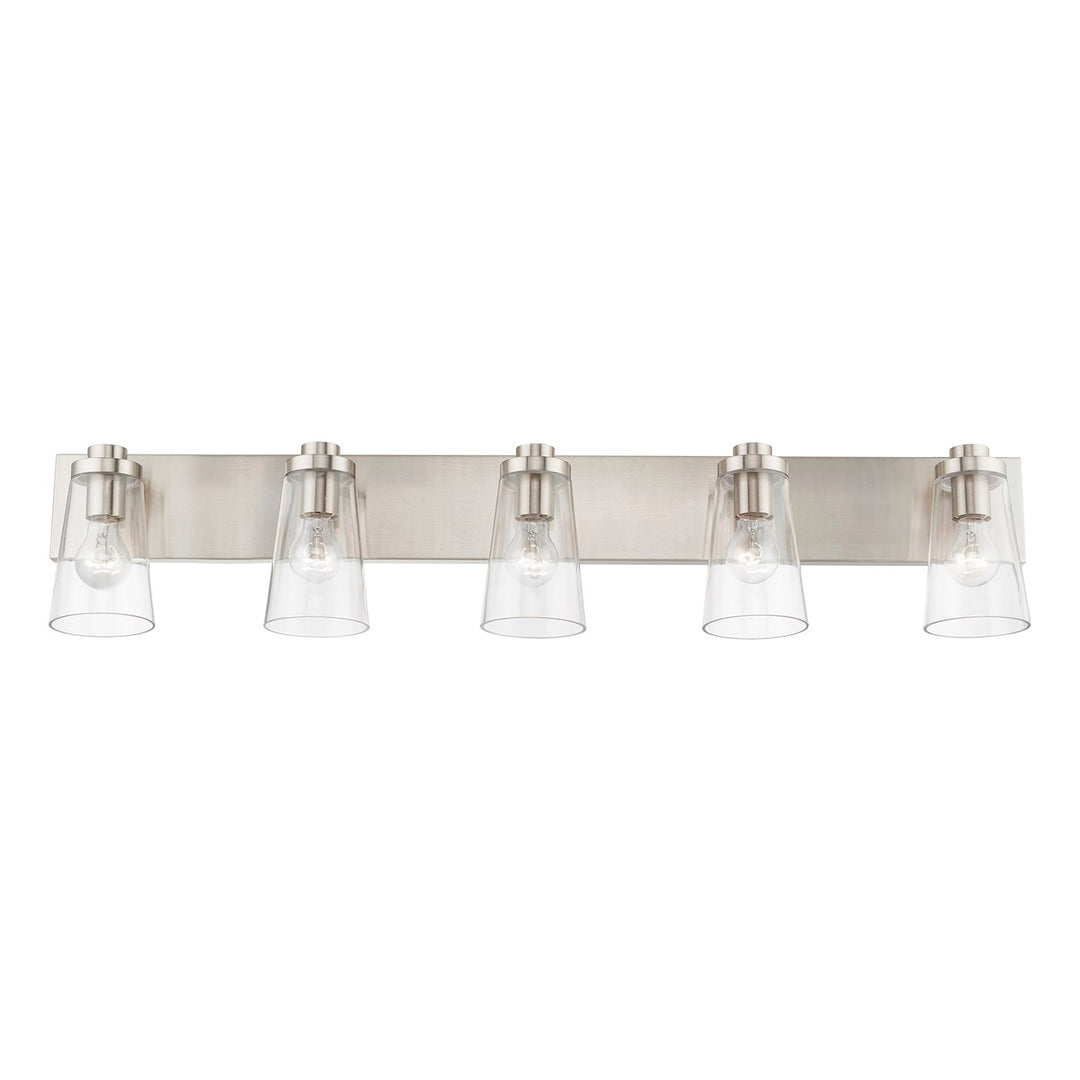 5 Light Brushed Nickel Extra Large Vanity Sconce