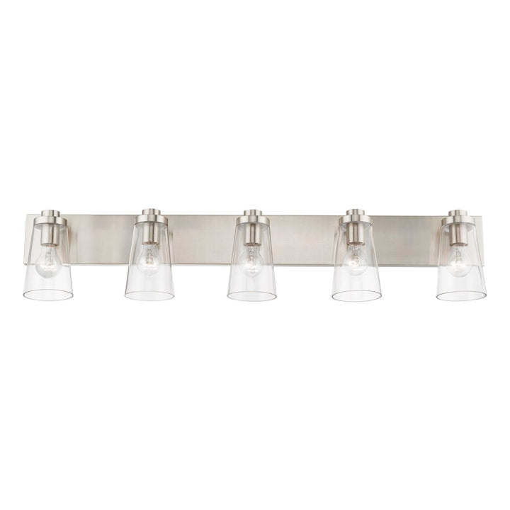 5 Light Brushed Nickel Extra Large Vanity Sconce