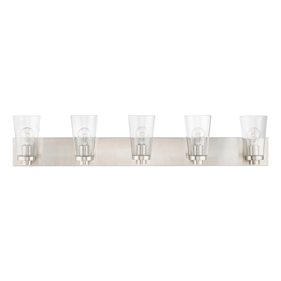 5 Light Brushed Nickel Extra Large Vanity Sconce