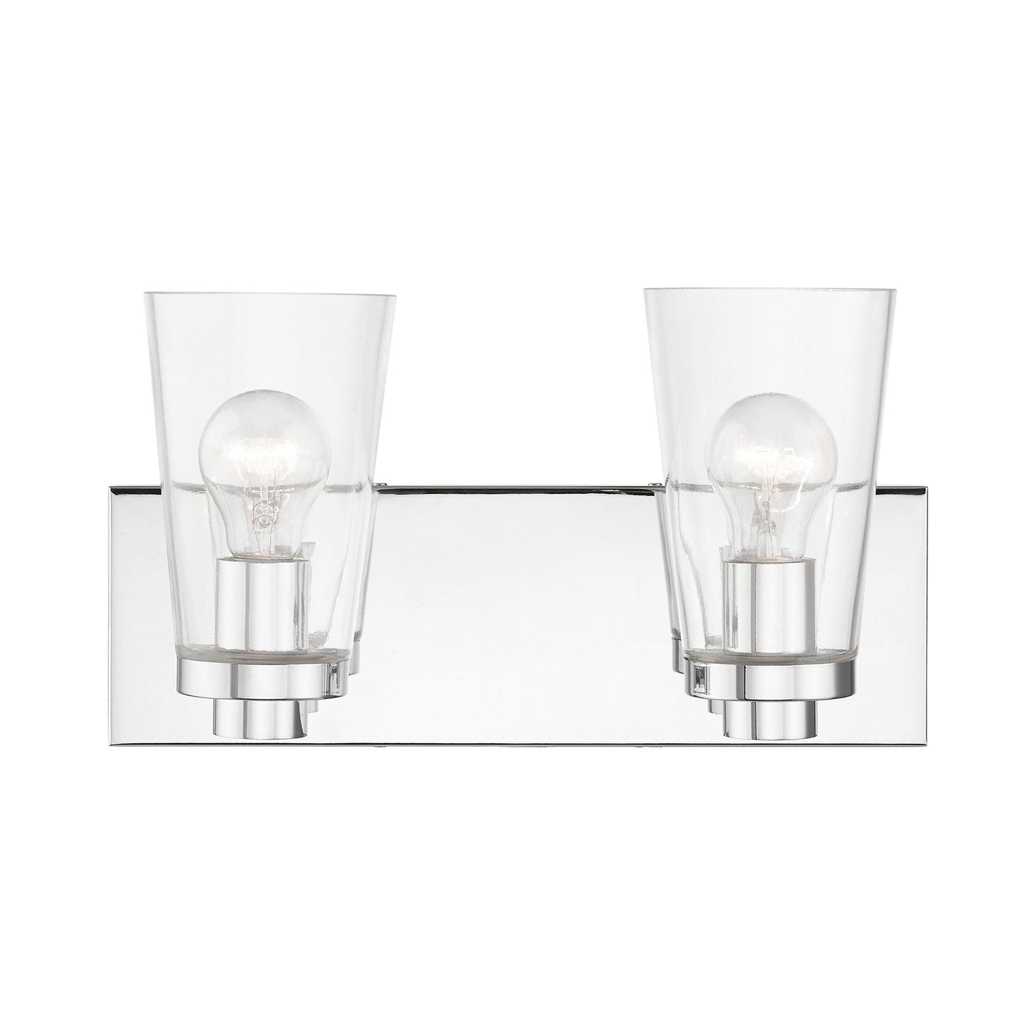 2 Light Polished Chrome Vanity Sconce by Livex Lighting