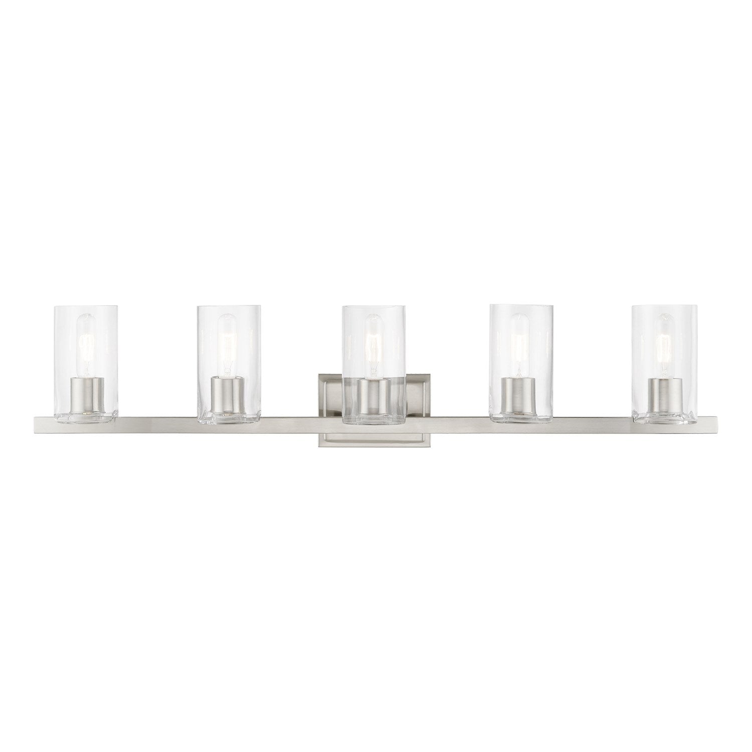 5 Light Brushed Nickel Vanity Sconce by Livex Lighting