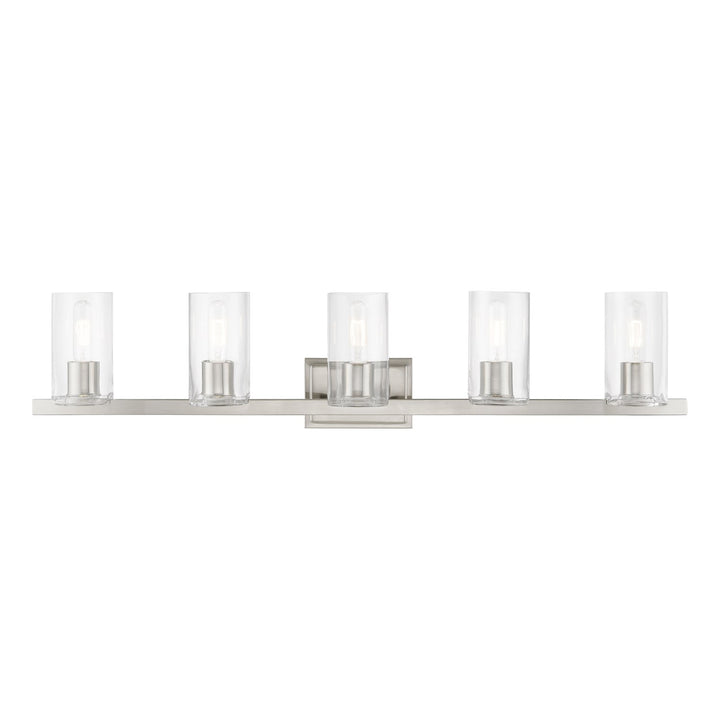 5 Light Brushed Nickel Vanity Sconce by Livex Lighting