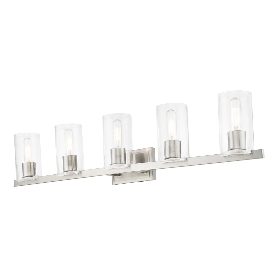 5 Light Brushed Nickel Vanity Sconce