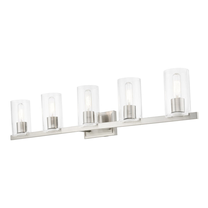 5 Light Brushed Nickel Vanity Sconce