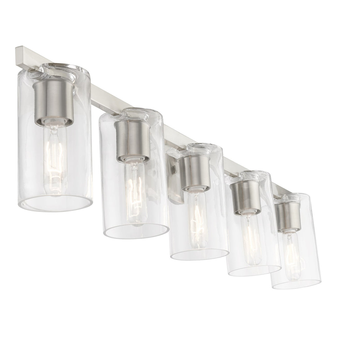 5 Light Brushed Nickel Vanity Sconce