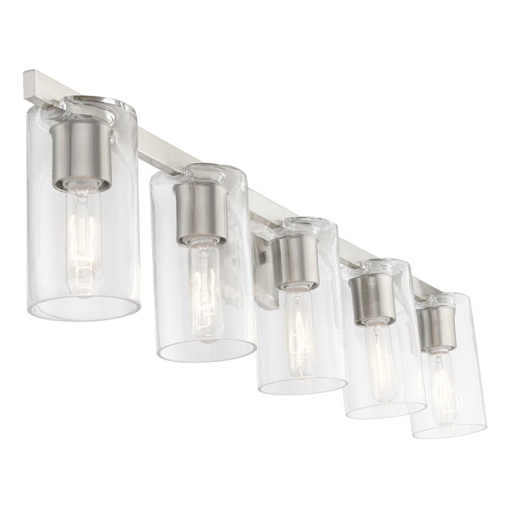 5 Light Brushed Nickel Vanity Sconce