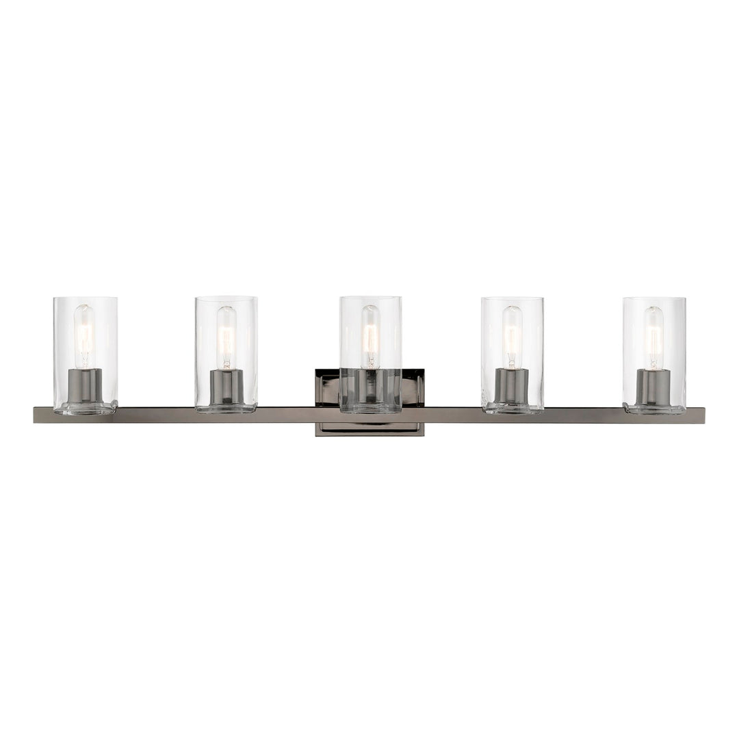 5 Light Black Chrome Vanity Sconce by Livex Lighting