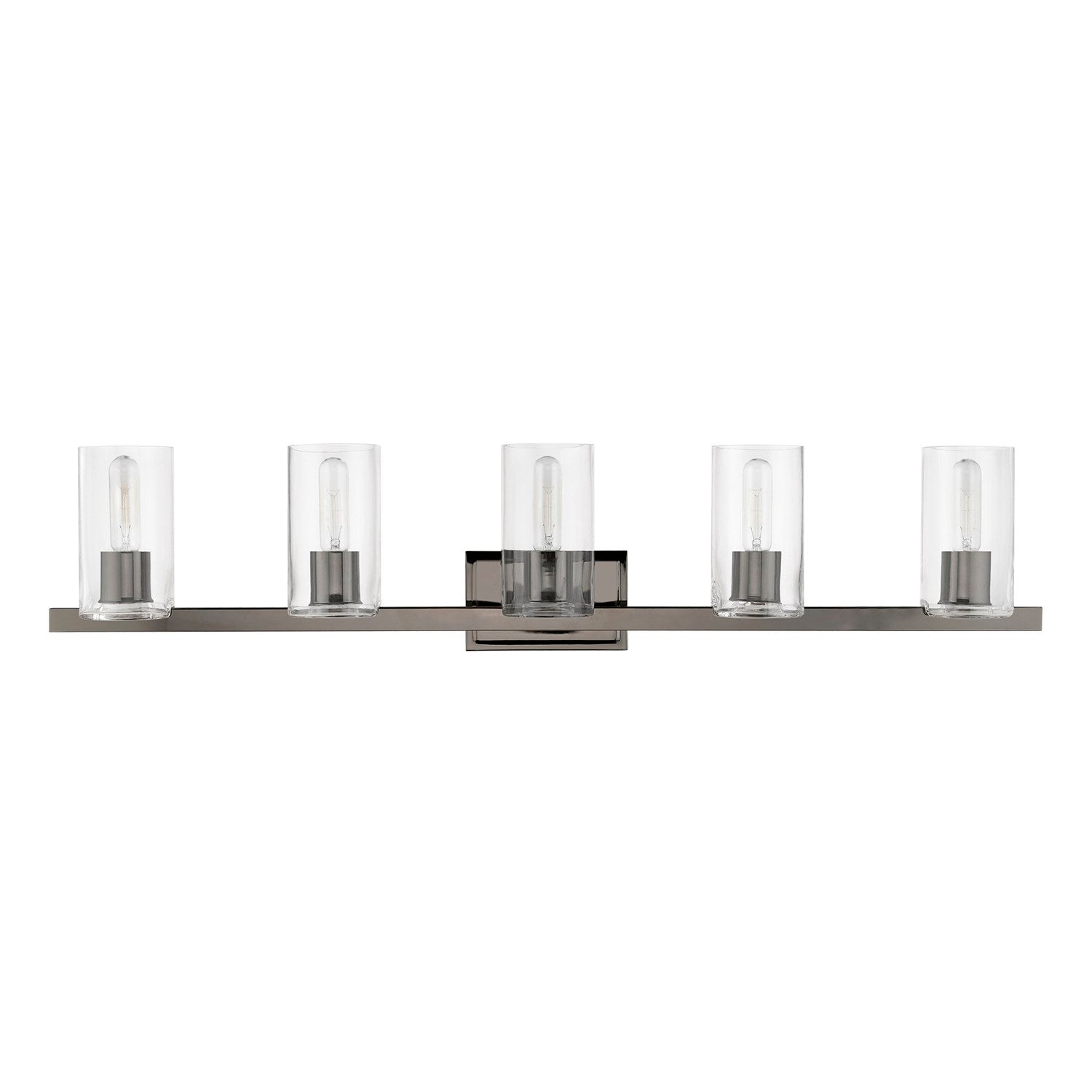 5 Light Black Chrome Vanity Sconce