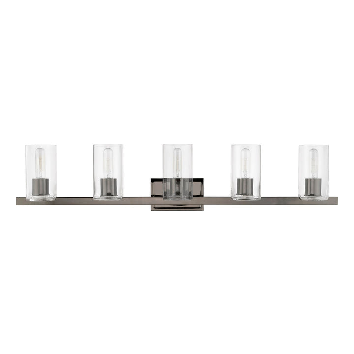5 Light Black Chrome Vanity Sconce