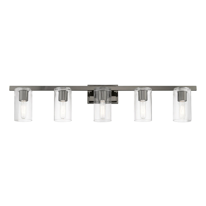 5 Light Black Chrome Vanity Sconce
