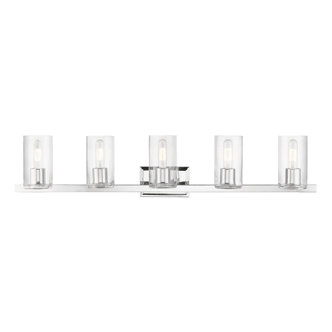 5 Light Polished Chrome Vanity Sconce by Livex Lighting