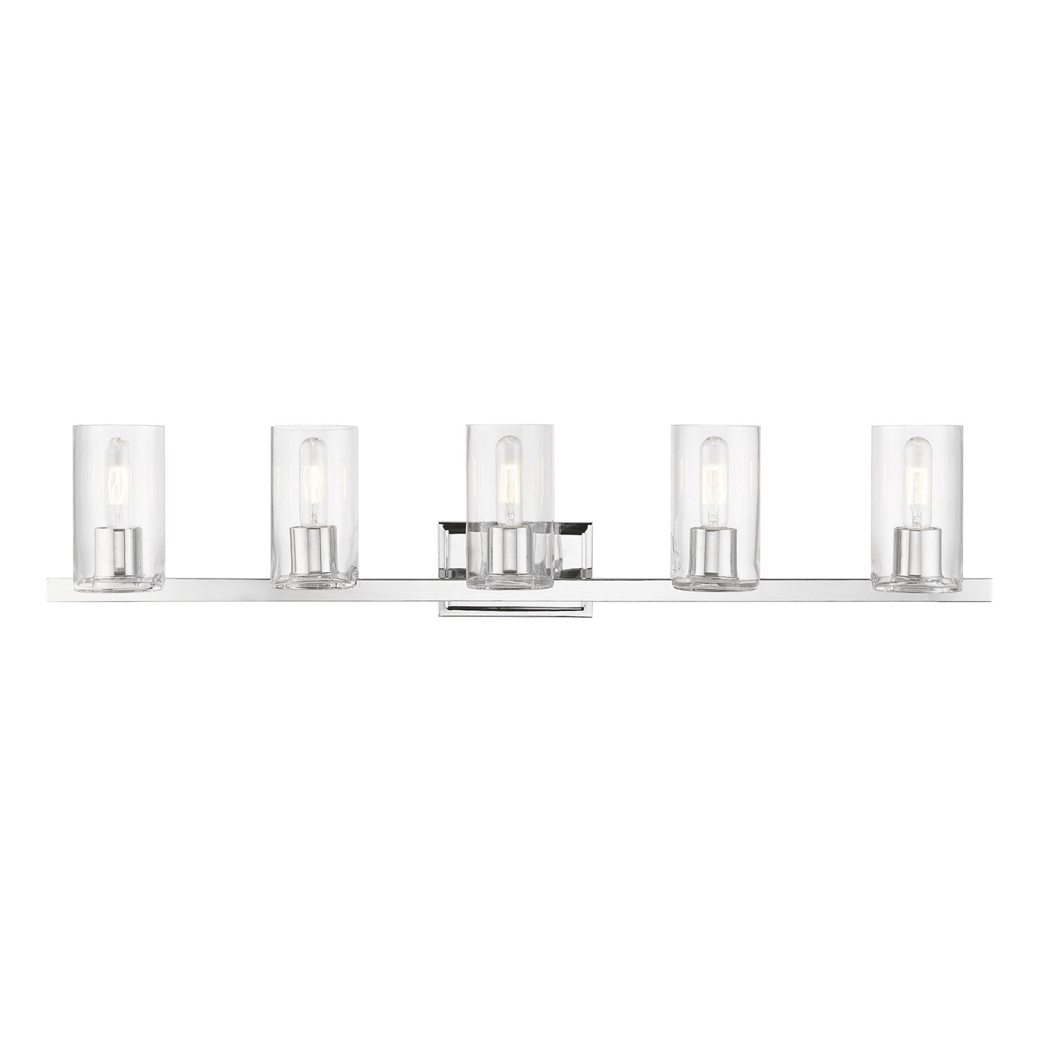 5 Light Polished Chrome Vanity Sconce by Livex Lighting