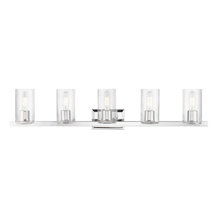 5 Light Polished Chrome Vanity Sconce by Livex Lighting