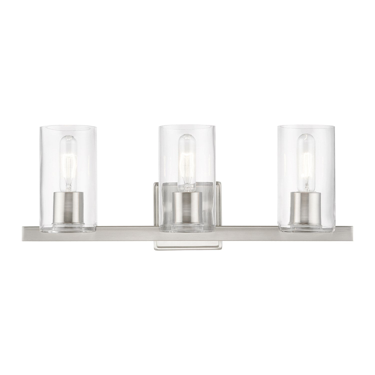 3 Light Brushed Nickel Vanity Sconce by Livex Lighting