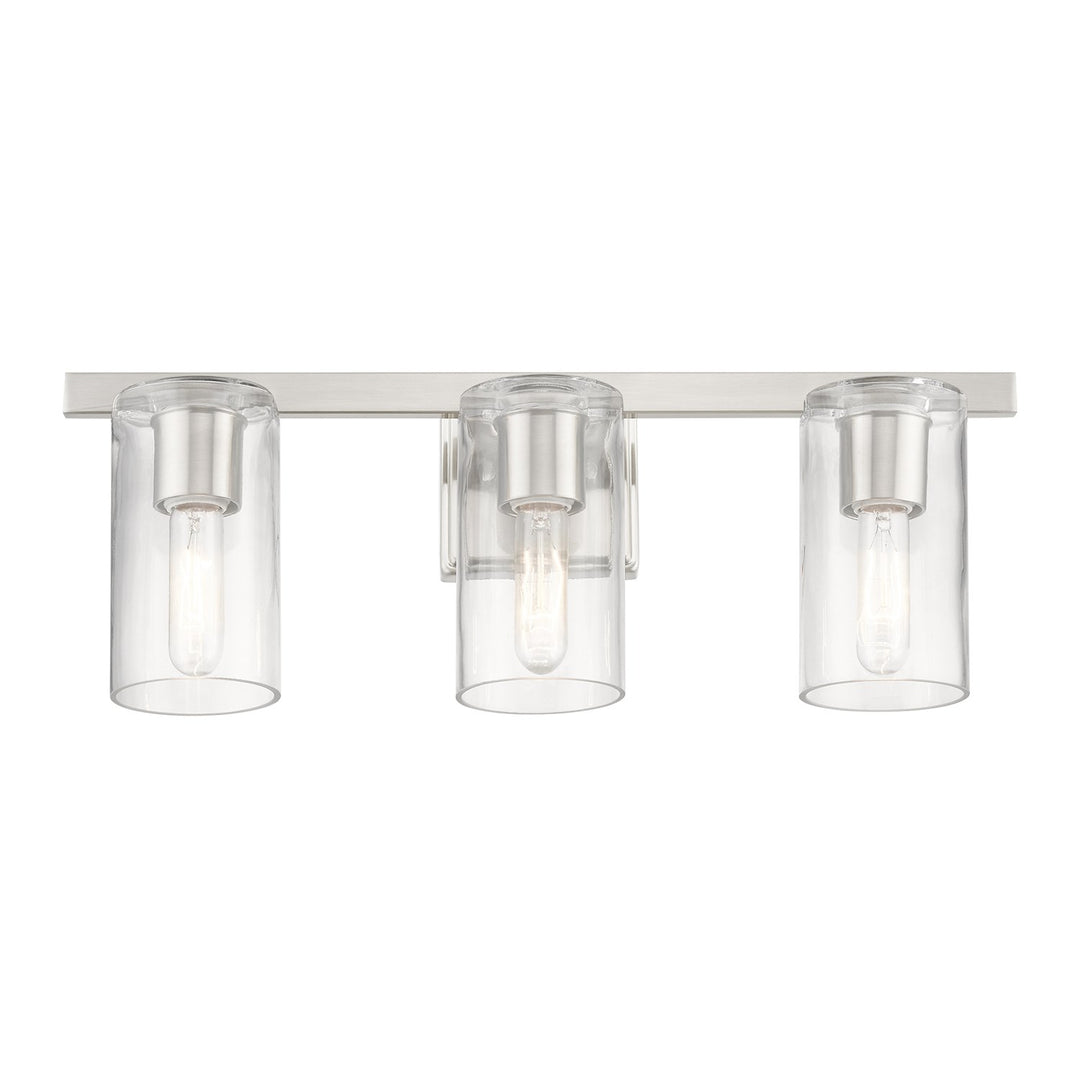 3 Light Brushed Nickel Vanity Sconce
