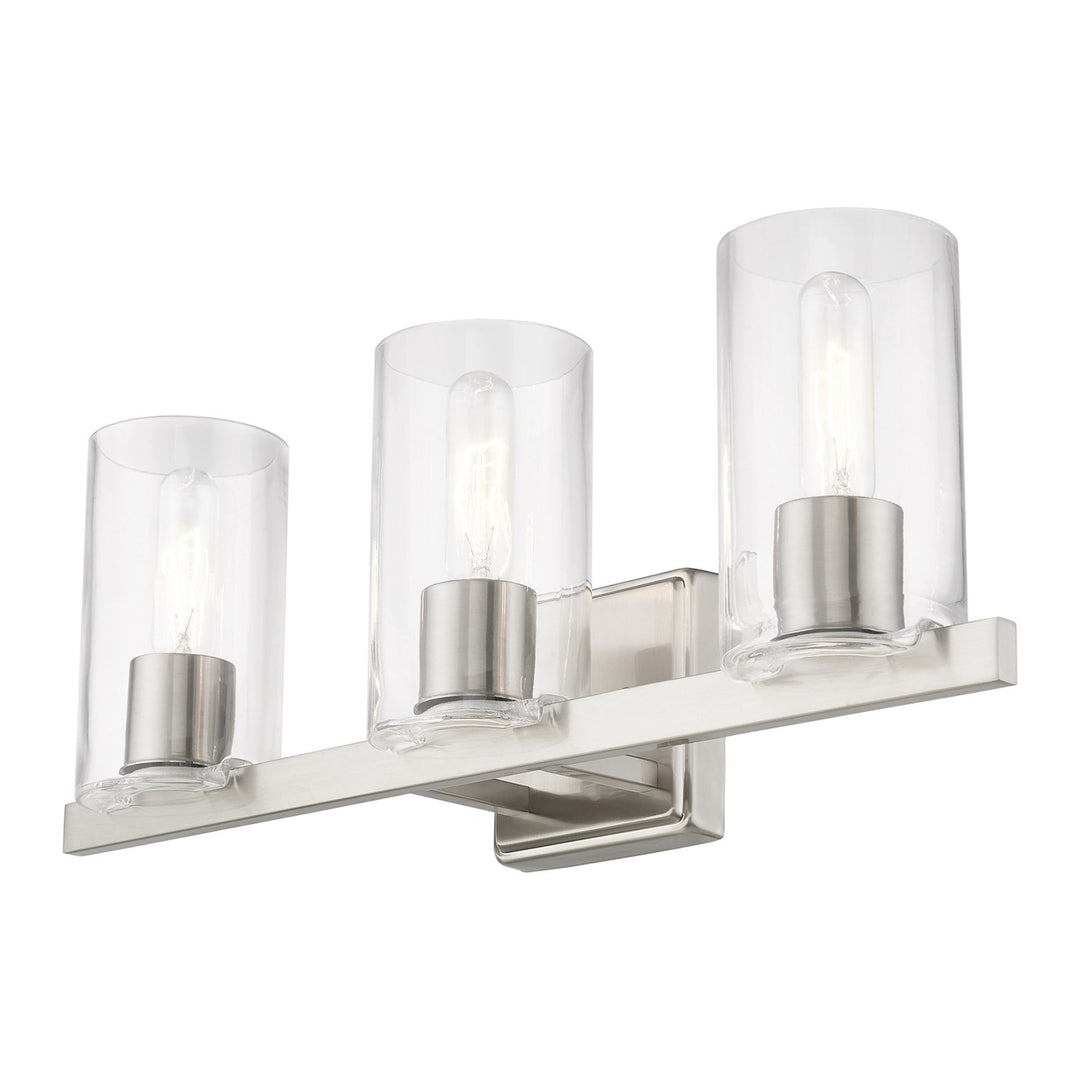 3 Light Brushed Nickel Vanity Sconce