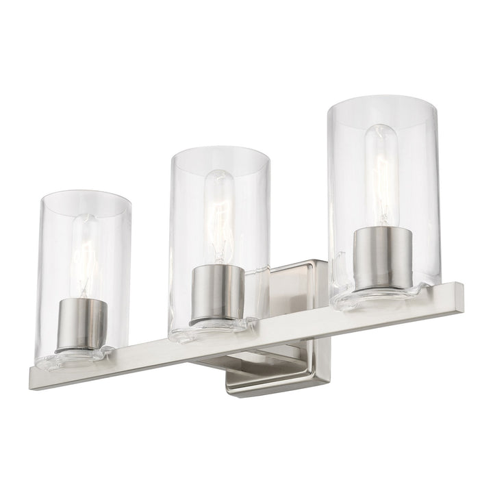 3 Light Brushed Nickel Vanity Sconce