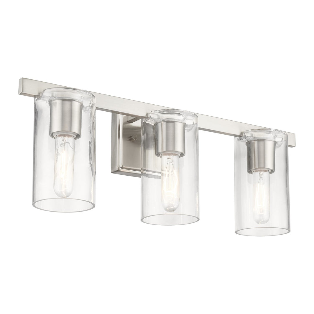 3 Light Brushed Nickel Vanity Sconce
