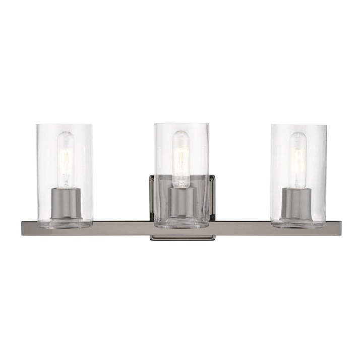3 Light Black Chrome Vanity Sconce by Livex Lighting