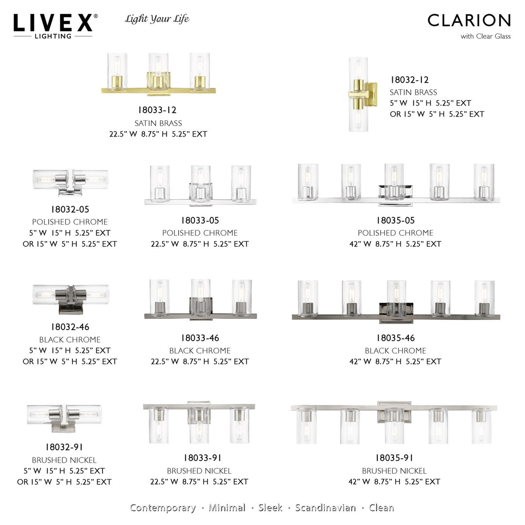 3 Light Satin Brass Vanity Sconce