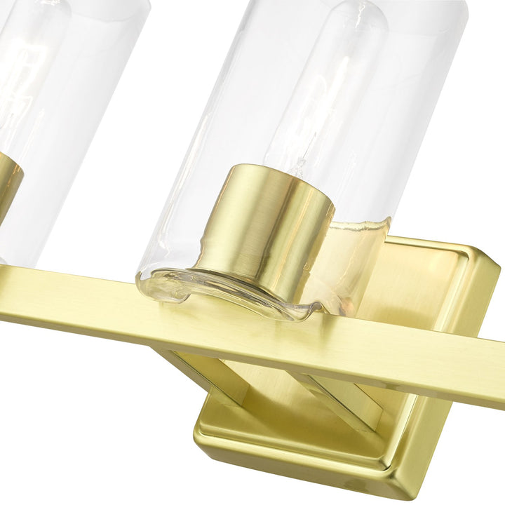 3 Light Satin Brass Vanity Sconce