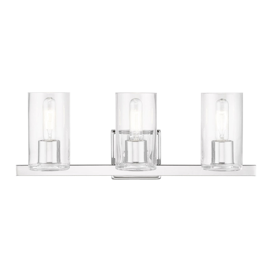 3 Light Polished Chrome Vanity Sconce by Livex Lighting