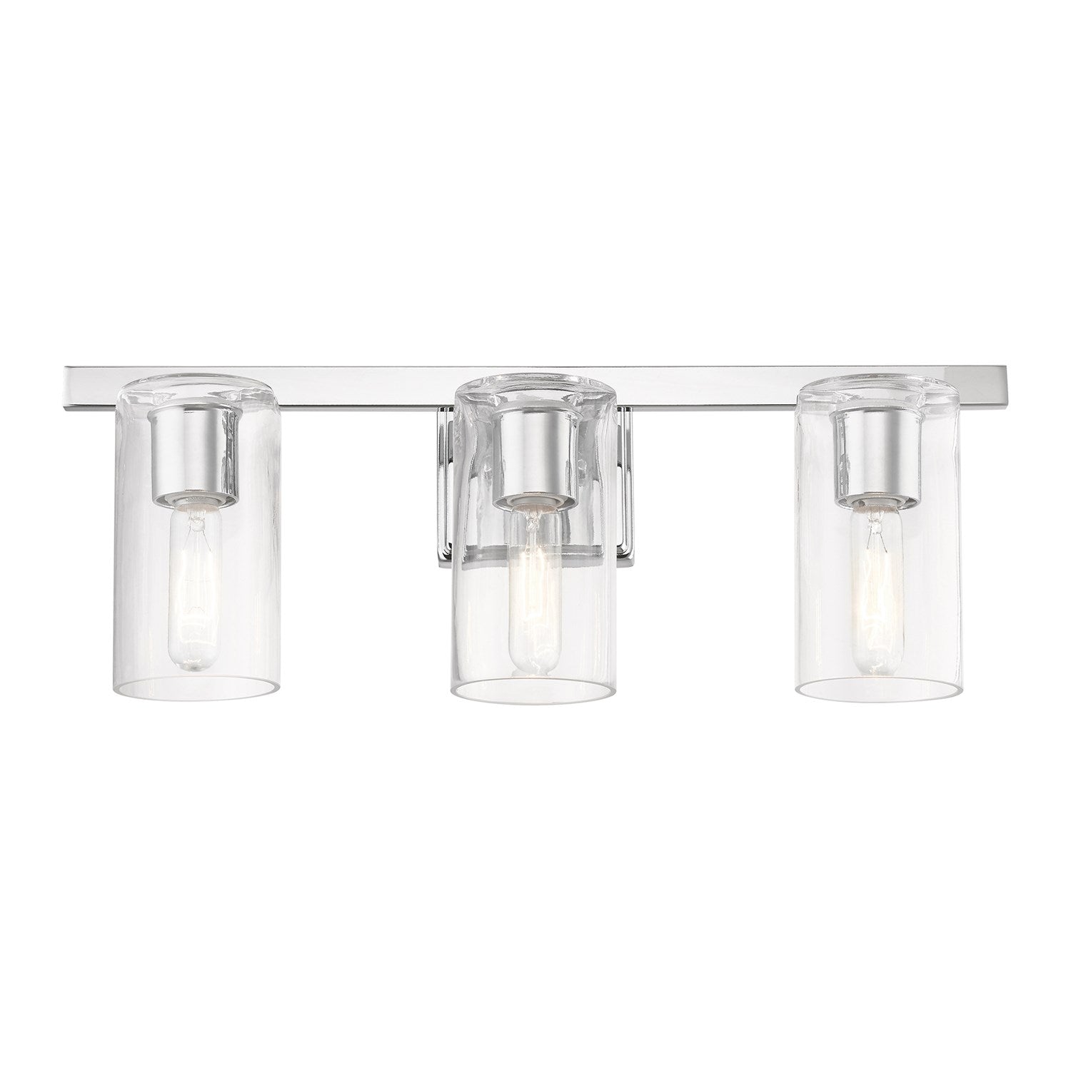 3 Light Polished Chrome Vanity Sconce