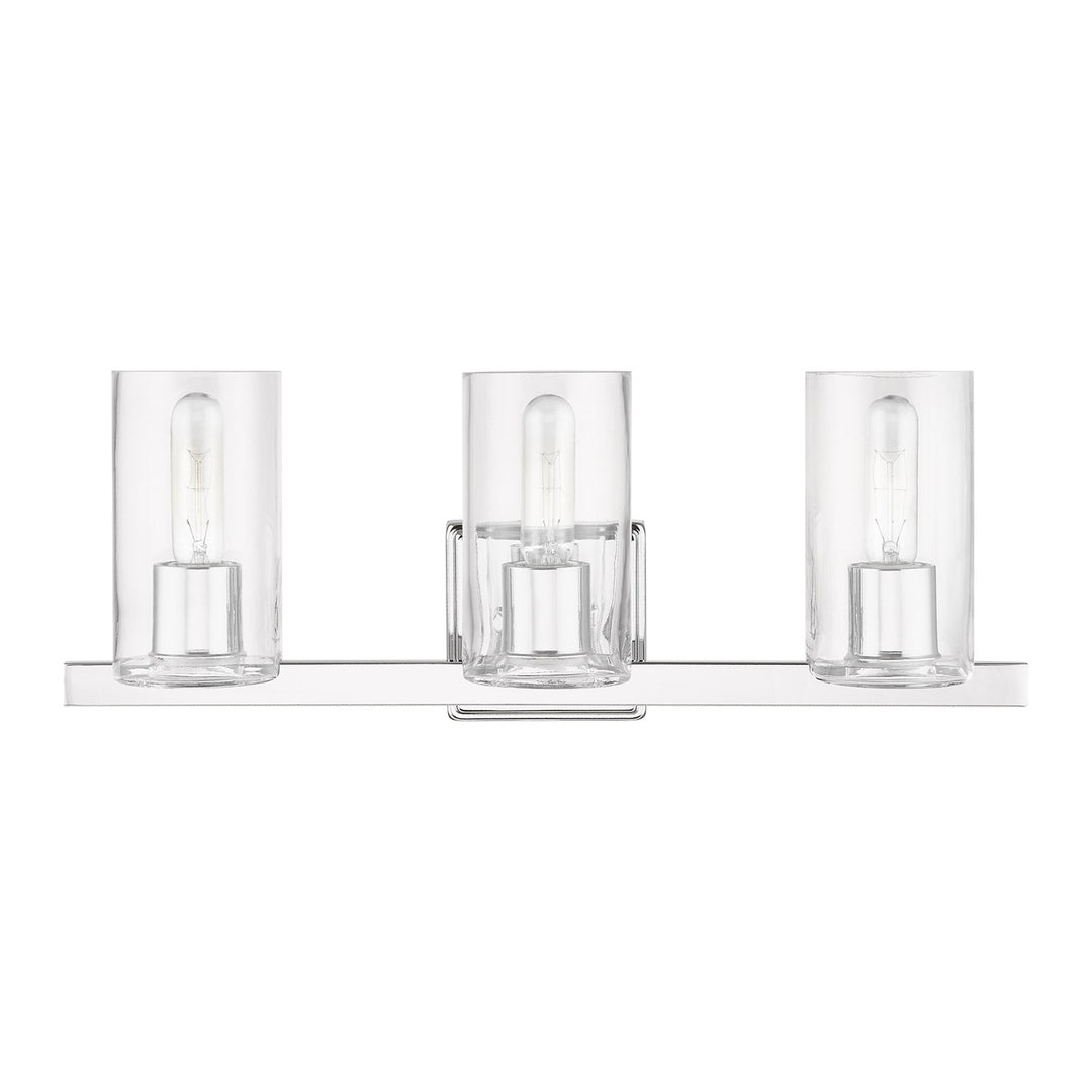 3 Light Polished Chrome Vanity Sconce