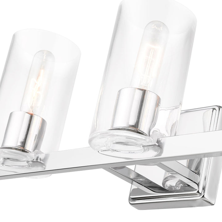 3 Light Polished Chrome Vanity Sconce