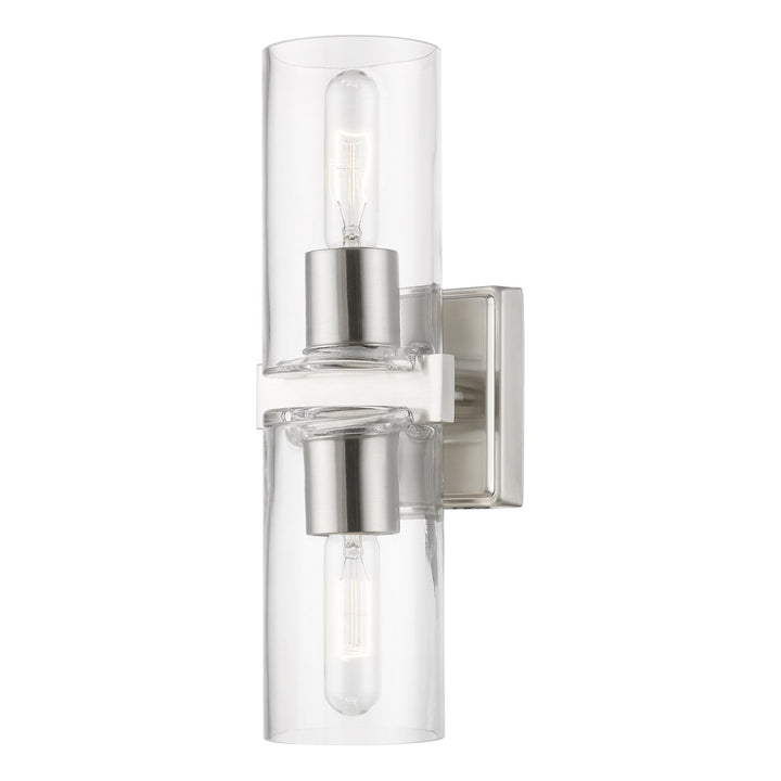 2 Light Brushed Nickel Vanity Sconce by Livex Lighting