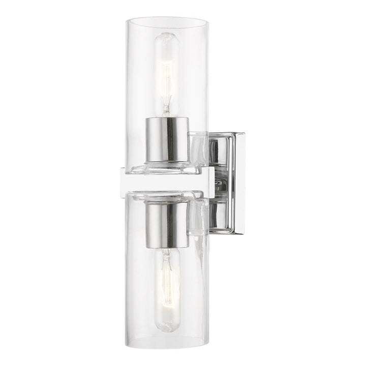 2 Light Polished Chrome Vanity Sconce by Livex Lighting