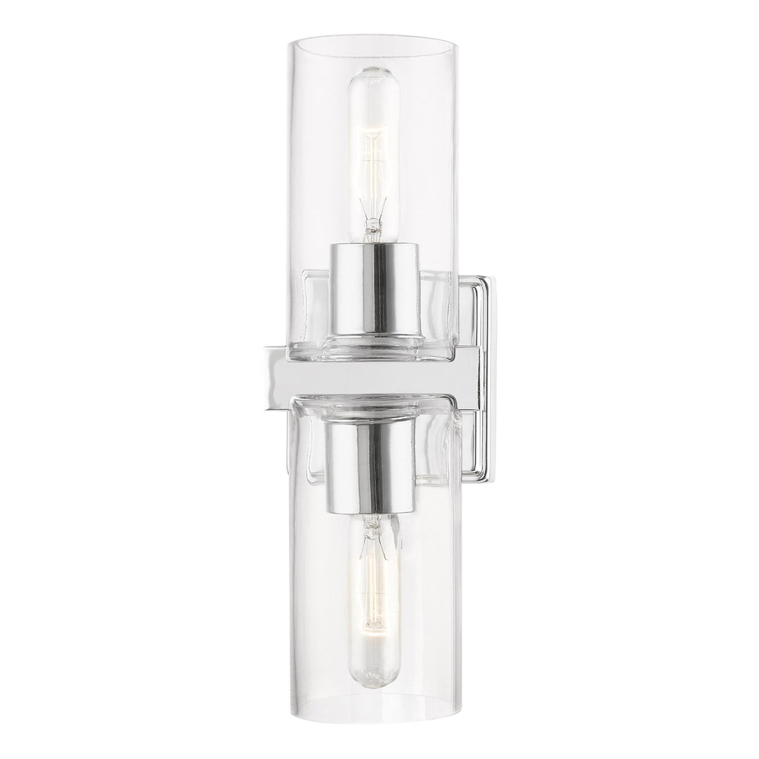 2 Light Polished Chrome Vanity Sconce